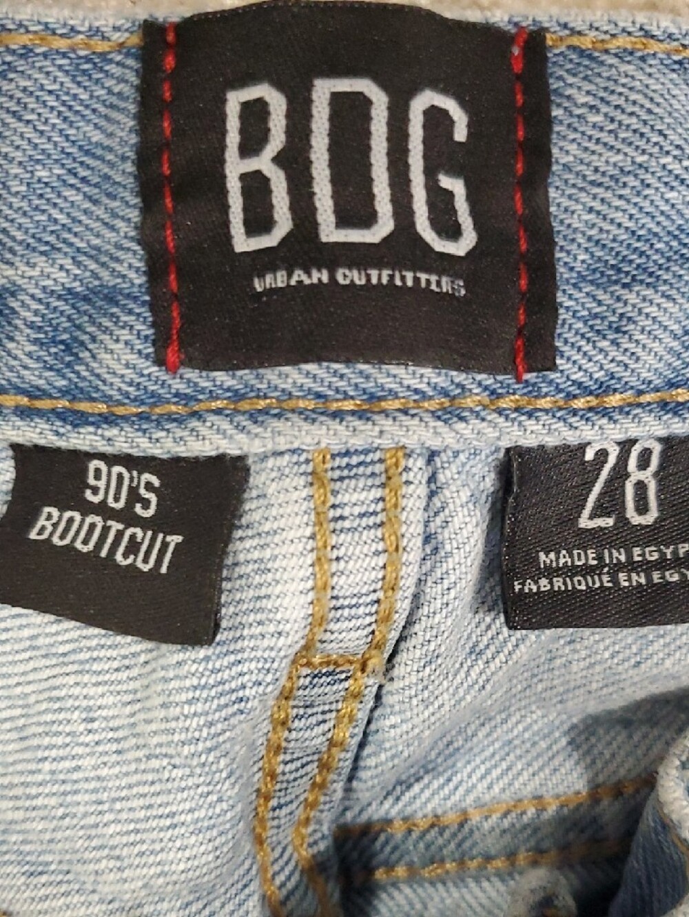 BDG Light Blue Flare Boot cut Jeans - High-Rise Wide Leg - Picture 13 of 14